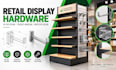 retail display hardware, 3d cad design, product modeling and prototype design