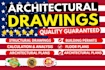 draw building permit plans floor plans and architectural drawings as architect