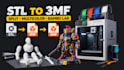 convert and split stl models to 3mf for bambu lab 3d printing