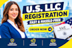 register a US llc with ein and business address