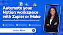 automate your notion workspace with zapier or make
