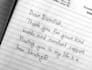 handwrite notes, letters and documents