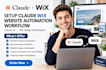 setup claude wix website automation workflow claude ai wix design optimization
