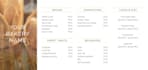 design aesthetic bakery menu, cafe menu and menu design