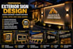 design professional business signage with 3d mockups