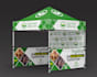 design trade show booth graphics, backdrop, banner and booth wall