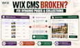 fix wix cms dynamic pages, collections, datasets and content connections