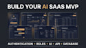 build your ai saas mvp and fullstack web app