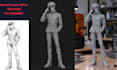 convert 2d image to 3d model, image sketch to 3d character stl for 3d printing