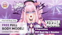 design live2d vtuber model, vtuber rigging, vtuber avatar, vtube studio