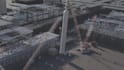 create 3d industrial heavy lift crane machinery animation engineering video