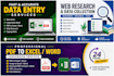 do data entry, copy paste, excel and google sheets tasks