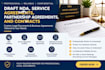 draft nda, service agreements, partnership agreements, and contracts