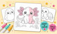 create bold and easy coloring pages for KDP