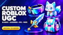 create custom roblox ugc items and 3d game assets, low poly 3d, game props