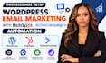 setup wordpress email marketing with hubspot, activecampaign automation