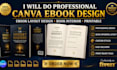 professional canva ebook layout design book interior print