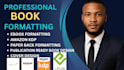 provide professional book formatting, layout design and publishing setup for KDP