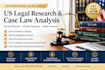 provide US legal research and case law analysis