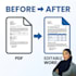 convert PDF to editable word documents