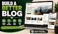 design wordpress blog website, wordpress website redesign and blog development