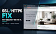 fix godaddy SSL, https and not secure website errors