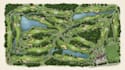 design vector golf course map, scorecard, and map illustration