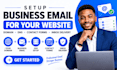 setup business email for your website, domain dns, contact forms, inbox delivery