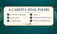 proofread your book for grammar, spelling, and punctuation