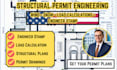 structural engineer permit set, wind, snow, load calculation, engineer stamp