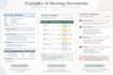 create professional meeting minutes and action trackers