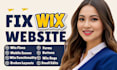fix your wix website issues bugs and errors