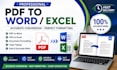 pdf to word or excel conversion