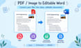 type handwritten notes, pdfs and images into word