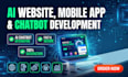 do ai website development, ai app development and ai chatbot