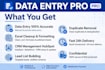 do data entry excel cleanup and CRM management with free sample