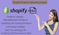 do shopify product upload and e commerce data entry