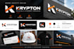 create a modern construction company logo and brand identity