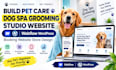 build pet care dog spa grooming studio webflow wordpress booking website store