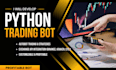develop a python automated trading bot with exchange api integration