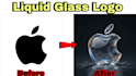 convert and make logo into a liquid glass style