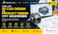 do 3d cad design and product design using solidworks