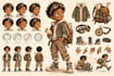 create childrens book character turnaround and model sheets