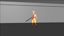 animate game ready 3d character loops idle walk run attack