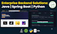 develop rest API and fix backend bugs in java spring boot, python, and sql