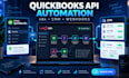 quickbooks API integration n8n invoice automation CRM customer data sync webhook