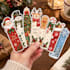 design cute vintage christmas bookmarks