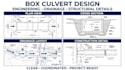 design box culverts drainage structures and construction drawings