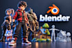 design 3d character models game characters and low poly game assets with blender