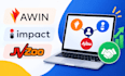 set up your awin cj impact and jvzoo affiliate program